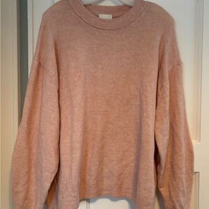H&M Soft Blush Crew Neck Sweater